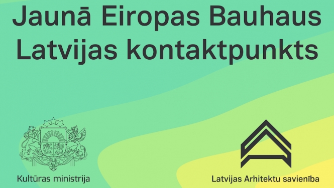 “Jaunā Eiropas Bauhaus” Latvijas kontaktpunkta vizuālais materiāls
