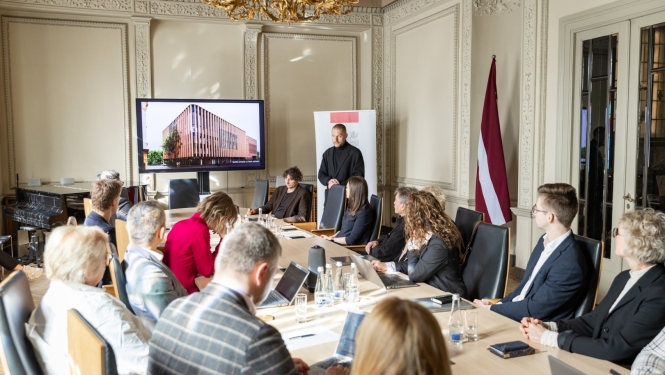 Rīgas filharmonijas uzraudzības padomes sēdes norise KM Lielajā zālē