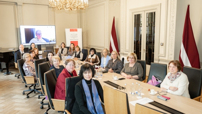 Latvijas Bibliotēku padomes sēdes norise un dalībnieki KM Lielajā zālē