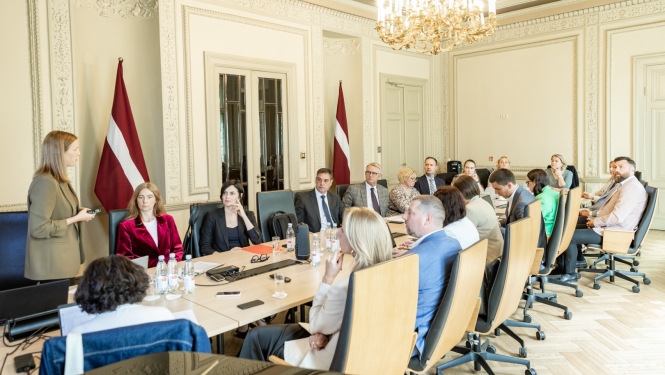 Eiropas kultūras galvaspilsētas uzraudzības padomes sēdes norise KM Lielajā zālē