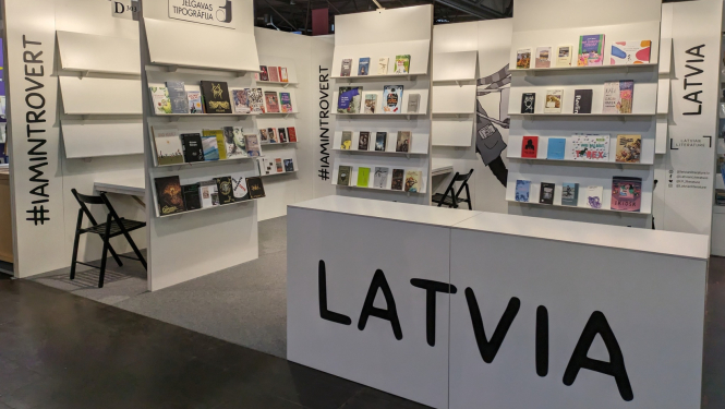 Latvijas nacionālais stends Leipcigas grāmatu tirgū Vācijā