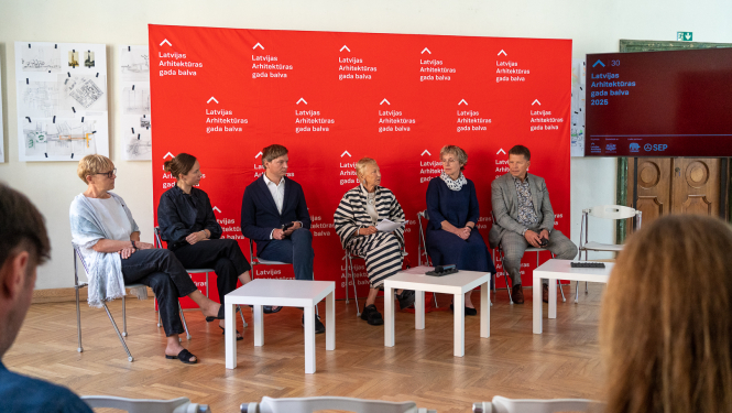 Latvijas Arhitektūras gada balvas 2025 preses konference, konferences apmeklētāji un runaspersonas
