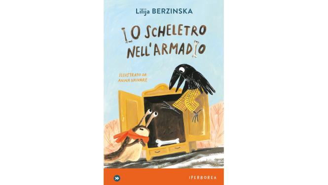 Latviešu rakstnieces Lilijas Berzinskas grāmatas “Lo scheletro nell’armadio” (“Skelets skapī”) vāks