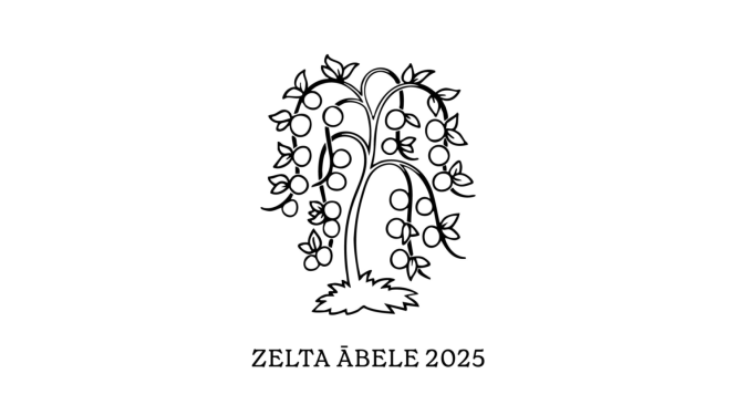 Grāmatu mākslas konkursa "Zelta ābele 2025" logo