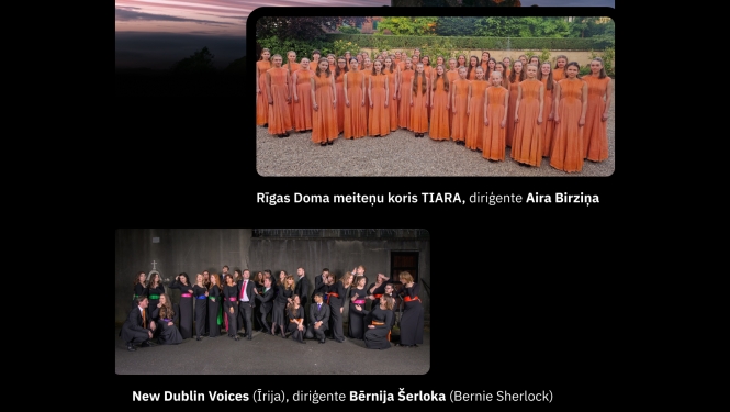 Īrijas kamerkoris New Dublin Voices un Rīgas Doma meiteņu koris TIARA