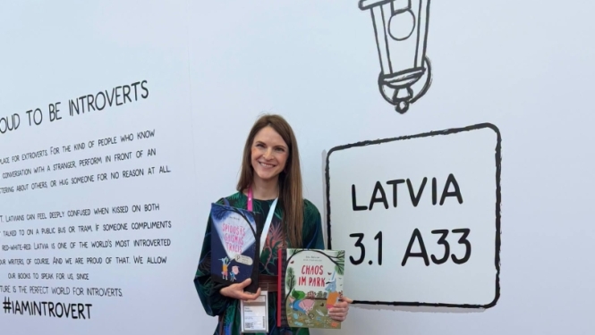 Latvijas pārstāve Frankfurtes grāmatu tirgū