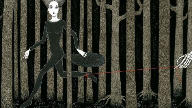 Darbs no izstādes “Ars amatoria-Ars moriendi” - ilustrācija