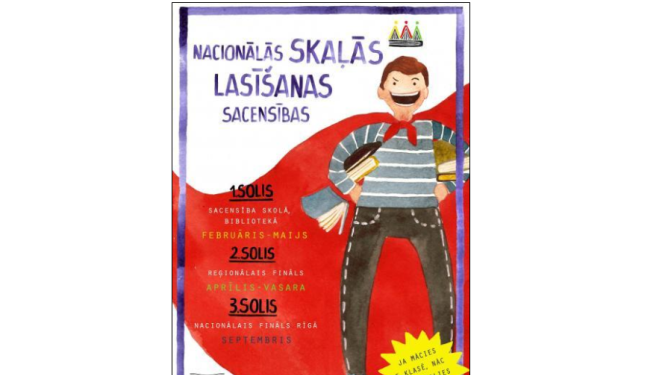 Zīmējums ar supervaroni un grāmatu