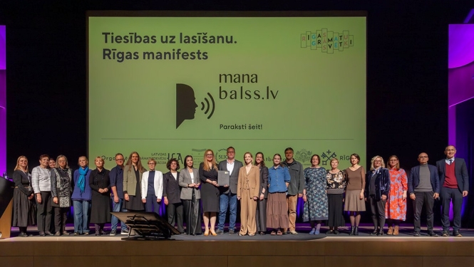 “Rīgas manifesta” parakstīšanas pasākums 2025. gada 24. oktobrī LNB
