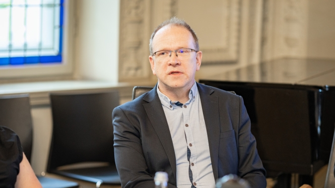 Latvijas Universitātes bibliotēkas direktors un Latvijas Bibliotēku padomes priekšsēdētājs Uldis Zariņš