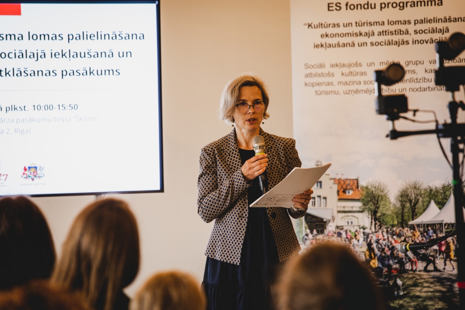 ES fondu programmas “Kultūras un tūrisma lomas palielināšana ekonomiskajā attīstībā, sociālajā iekļaušanā un sociālajās inovācijās” atklāšanas pasākuma norise un apmeklētāji
