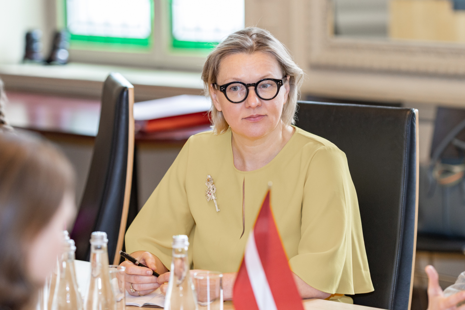 04.04.2025_Tikšanās ar Īrijas vēstnieci Latvijā V.E. Īmeru Frīlu (H.E. Ms. Eimear Friel)