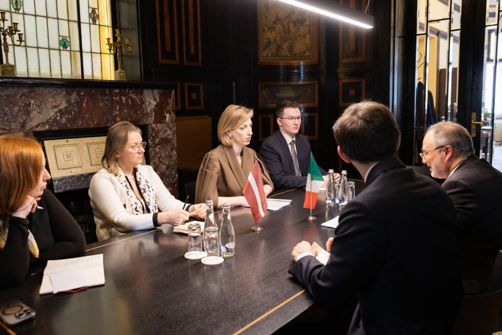 Kultūras ministres Agneses Lāces tikšanās ar Itālijas Republikas vēstnieku Latvijā V.E. Alessandro Monti