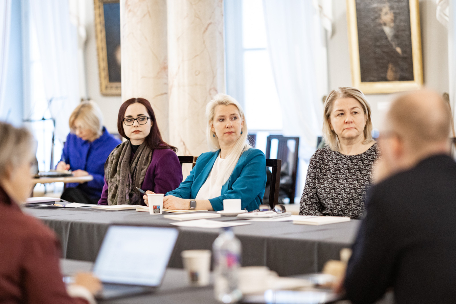 UNESCO Latvijas Nacionālās komisijas dalībnieki RVKM Kolonnu zālē