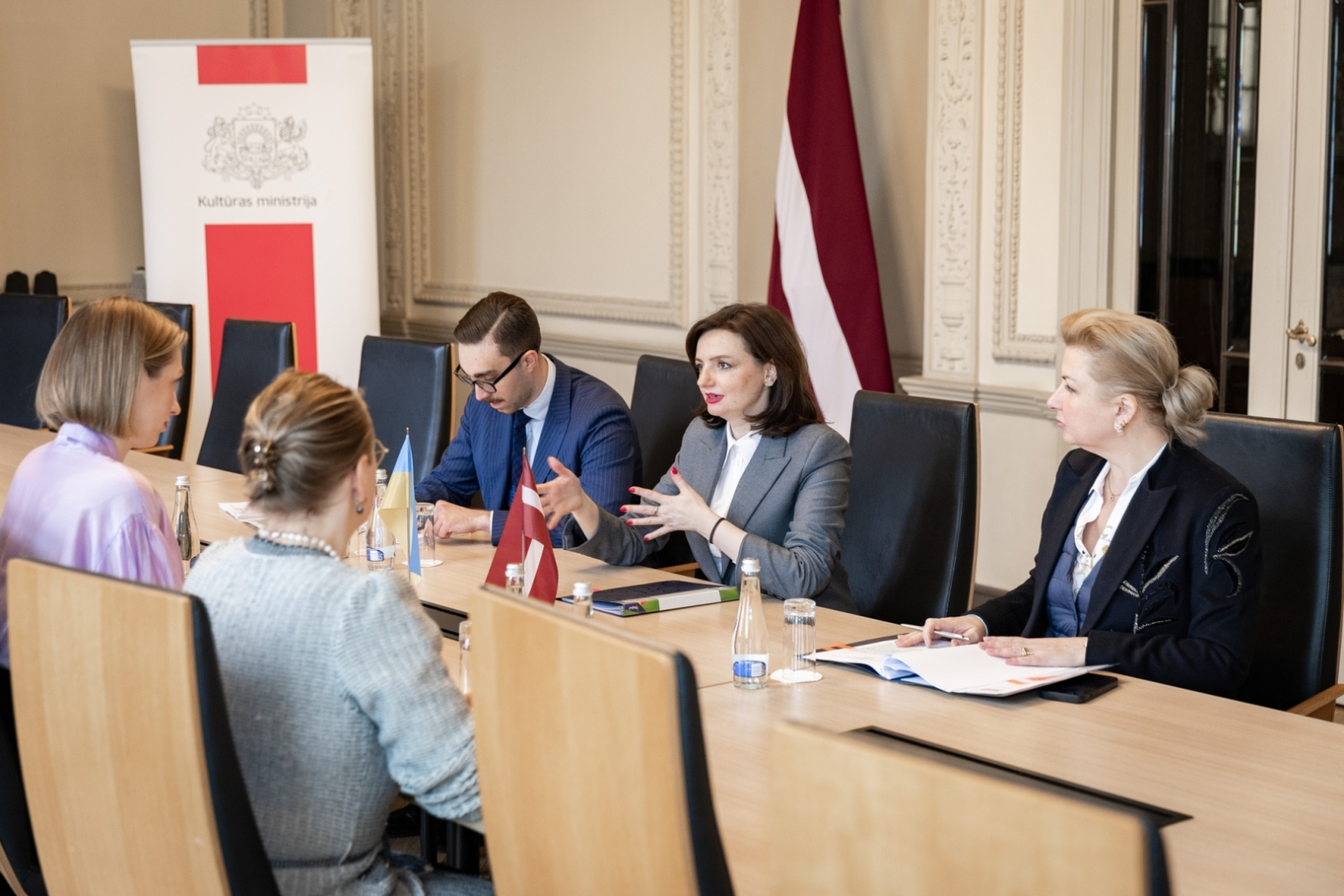 Kultūras ministres Agneses Lāces un Ukrainas Ārlietu ministra vietnieces Marianas Betsas tikšanās