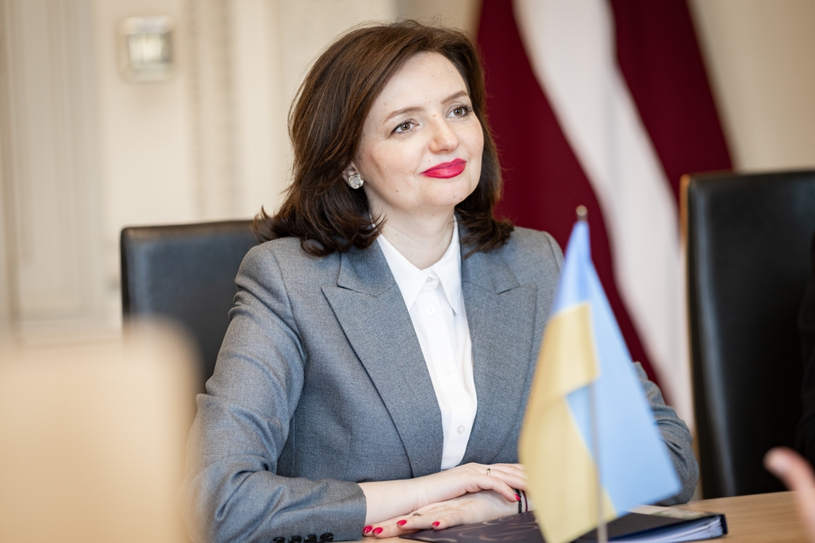 Kultūras ministres Agneses Lāces un Ukrainas Ārlietu ministra vietnieces Marianas Betsas tikšanās