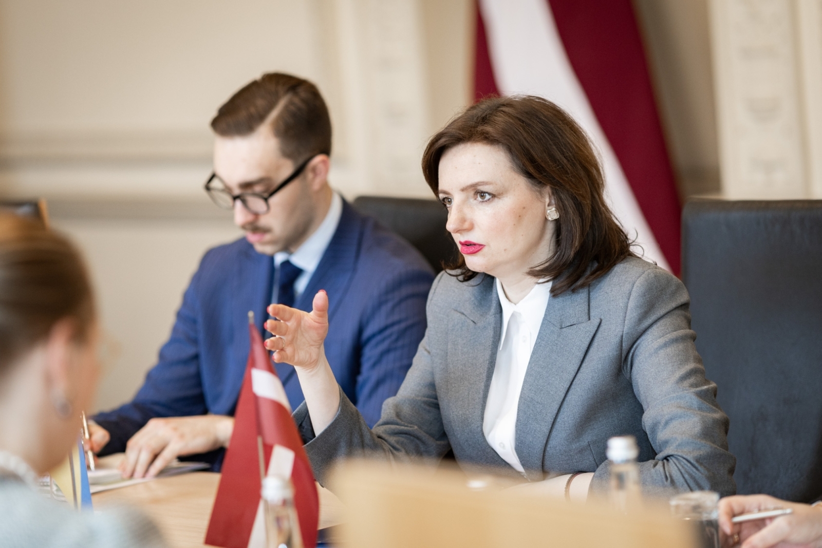 Kultūras ministres Agneses Lāces un Ukrainas Ārlietu ministra vietnieces Marianas Betsas tikšanās