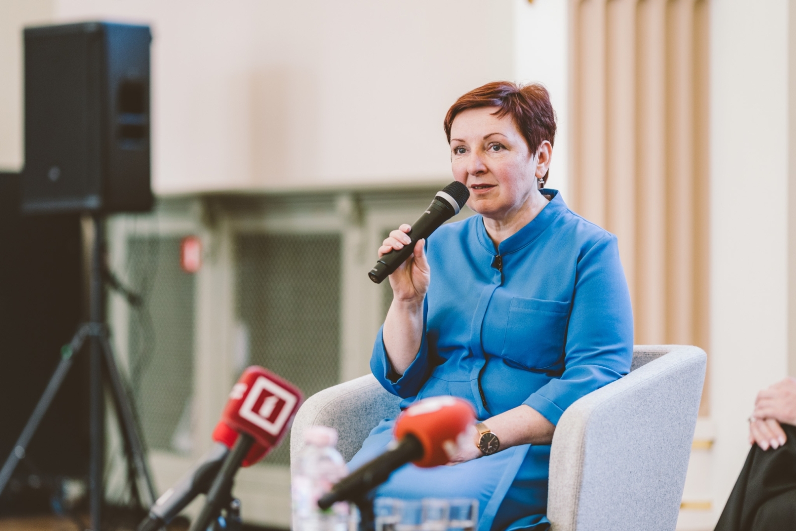 LNMM direktora amata rezultātu paziņošanas mediju pasākums un tā apmeklētāji