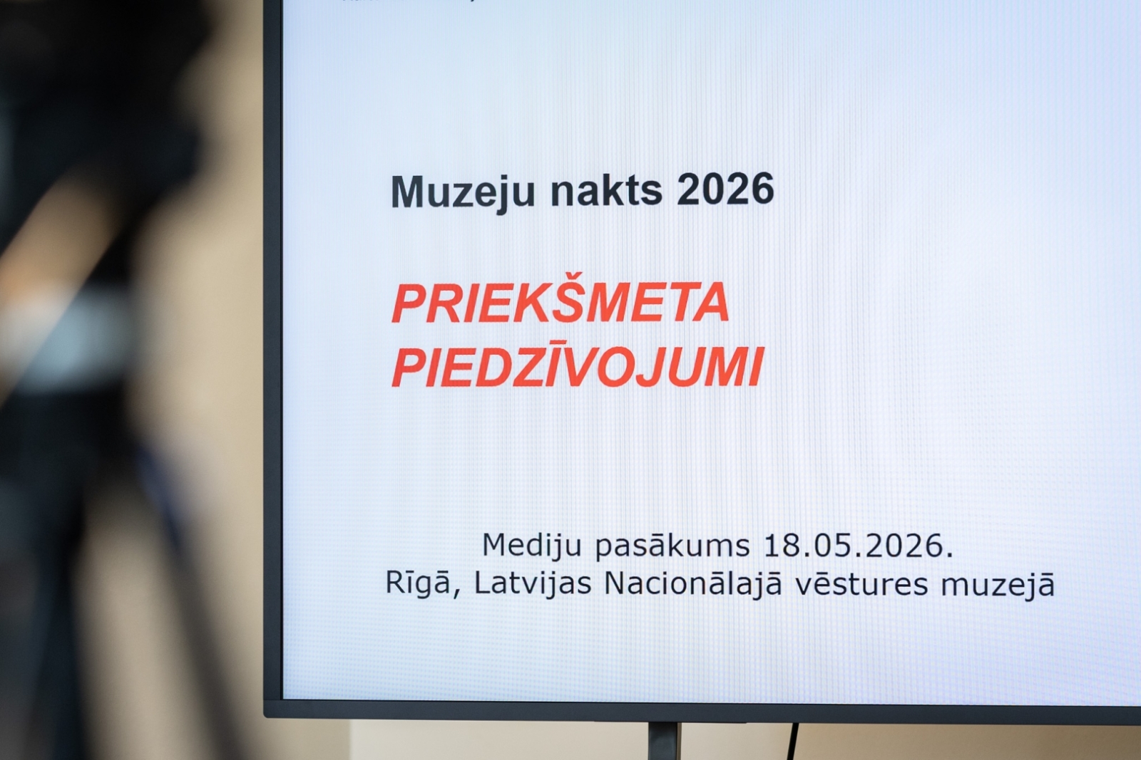 Mediju pasākums par 22. Muzeju nakts norisēm