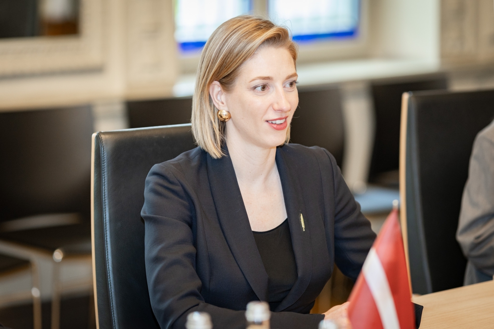 Kultūras ministre Agnese Lāce tiekas ar ASV vēstnieci Latvijā Melisu Ardžirosu KM Lielajā zālē