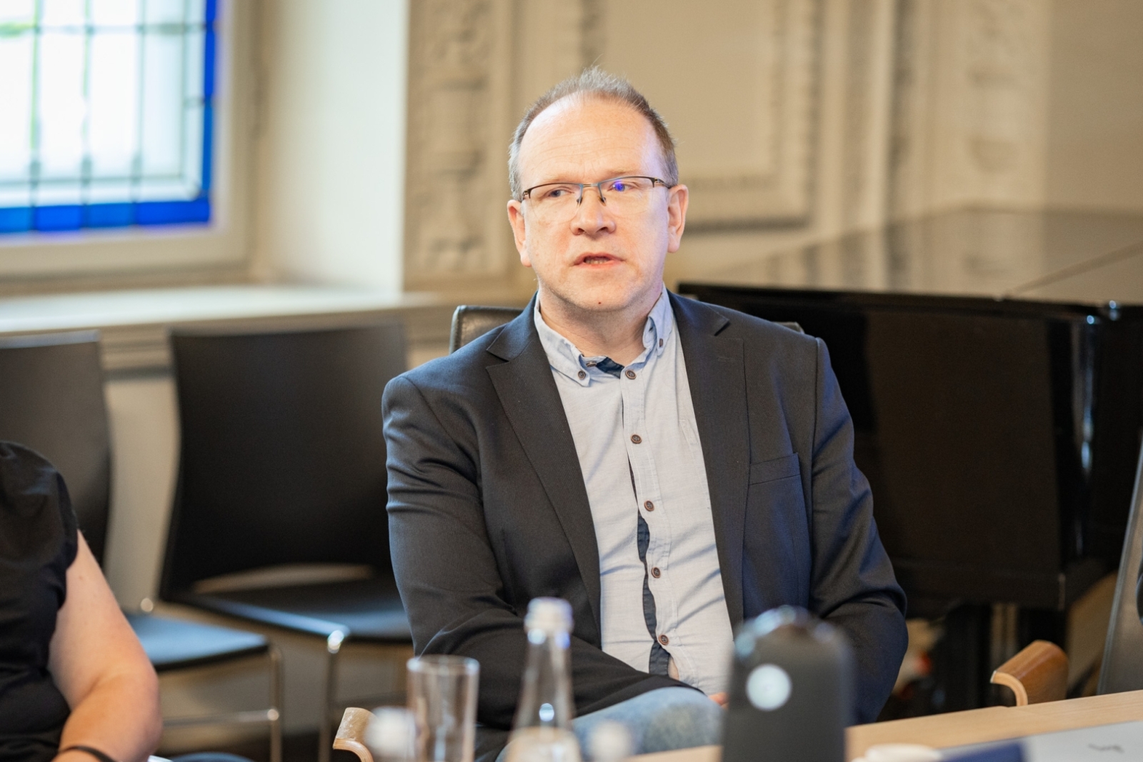 Latvijas Bibliotēku padomes sēdes norise un dalībnieki KM Lielajā zālē