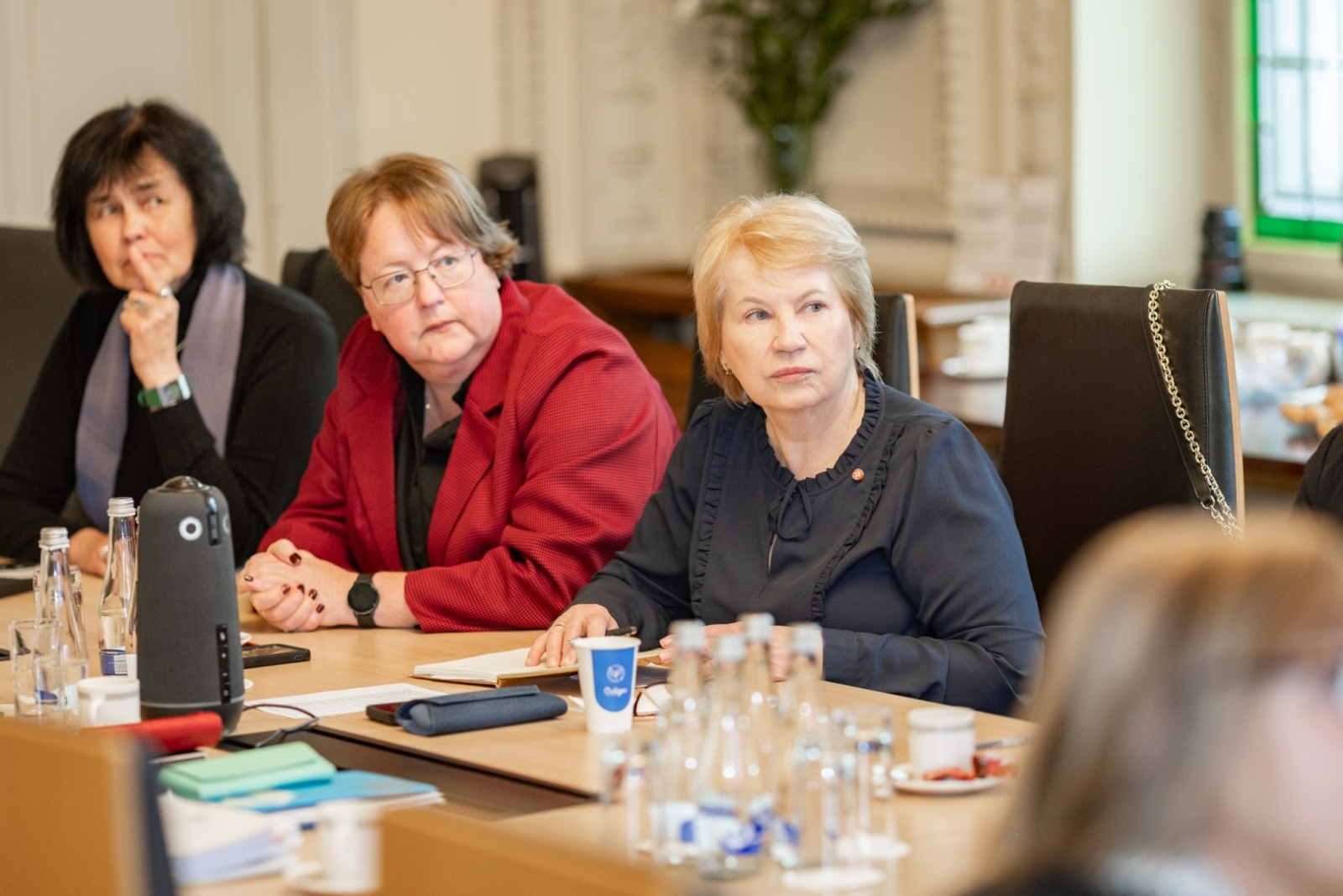 Latvijas Bibliotēku padomes sēdes norise un dalībnieki KM Lielajā zālē