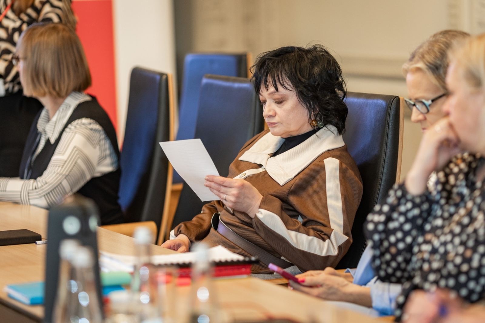 Latvijas Bibliotēku padomes sēdes norise un dalībnieki KM Lielajā zālē