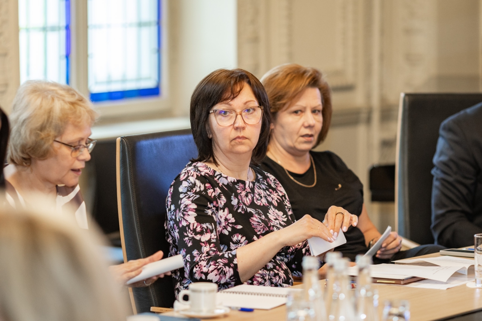 Latvijas Bibliotēku padomes sēdes norise un dalībnieki KM Lielajā zālē