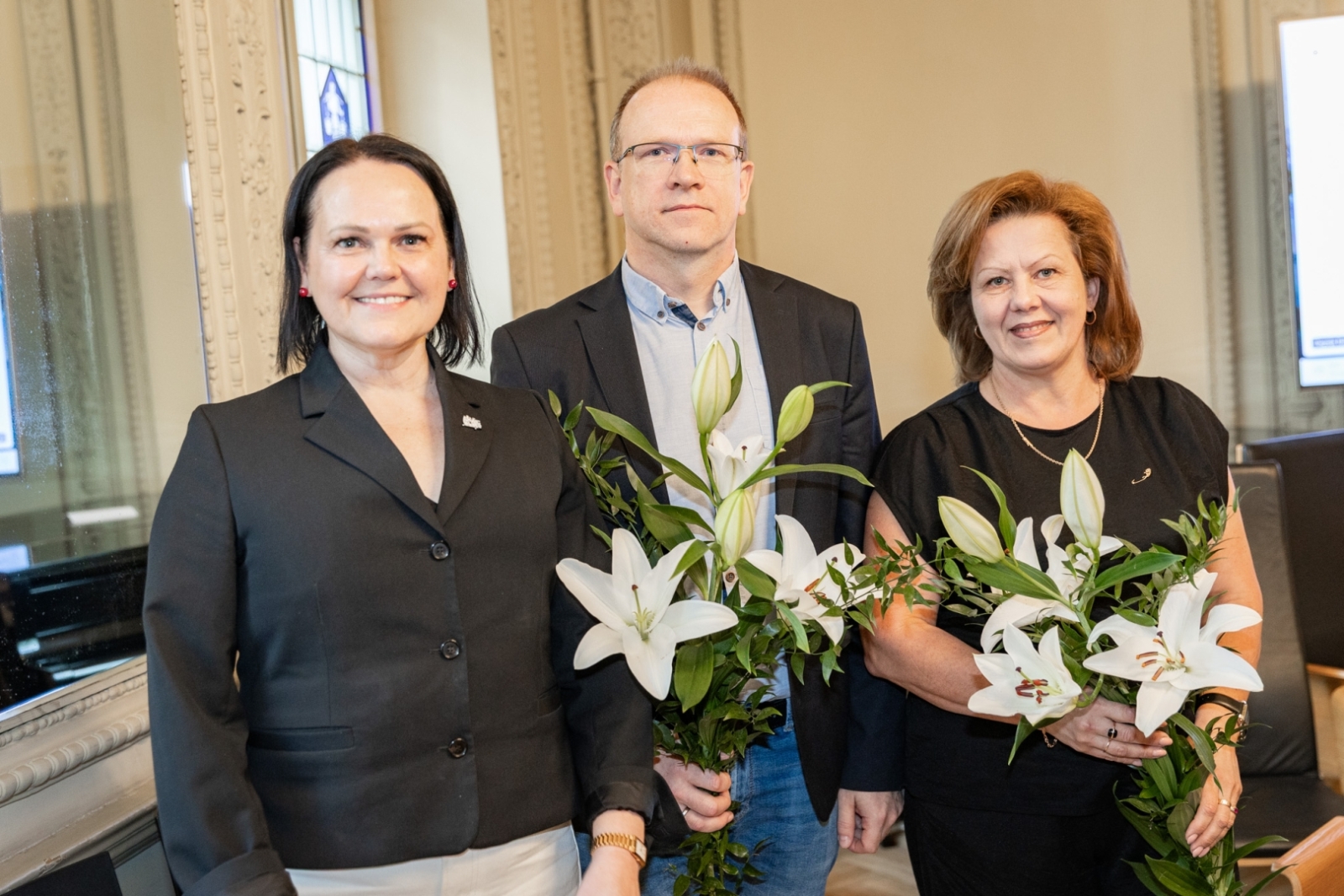 Latvijas Bibliotēku padomes sēdes norise un dalībnieki KM Lielajā zālē