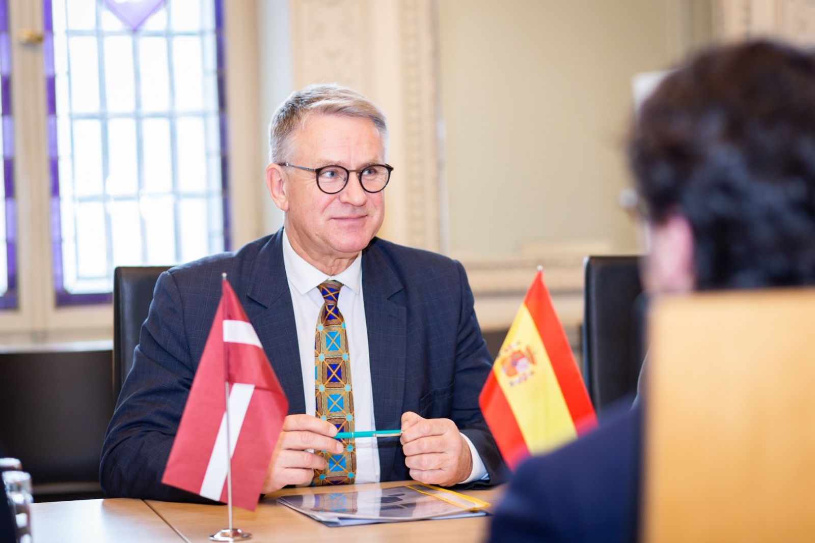 Ministra tikšanās ar Spānijas Karalistes vēstnieku Manuelu Alhamu Orenesu