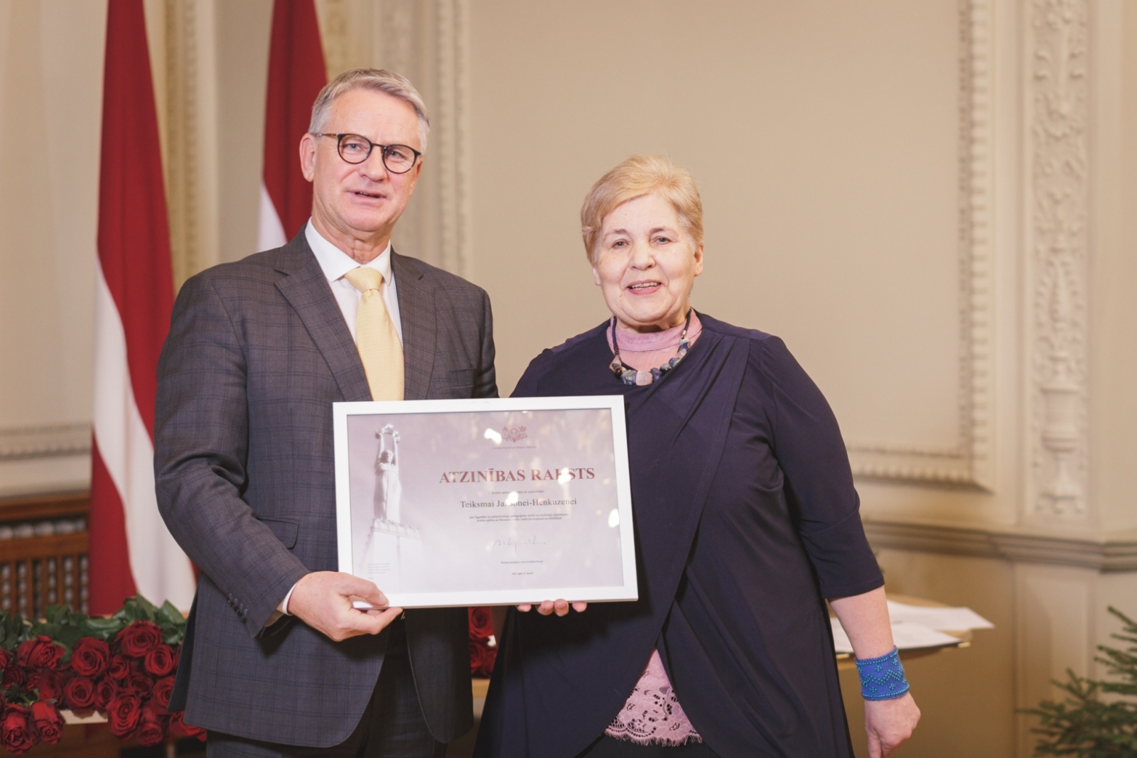 Ministru kabineta Kultūras ministrijas Atzinības rakstu pasniegšanas pasākums