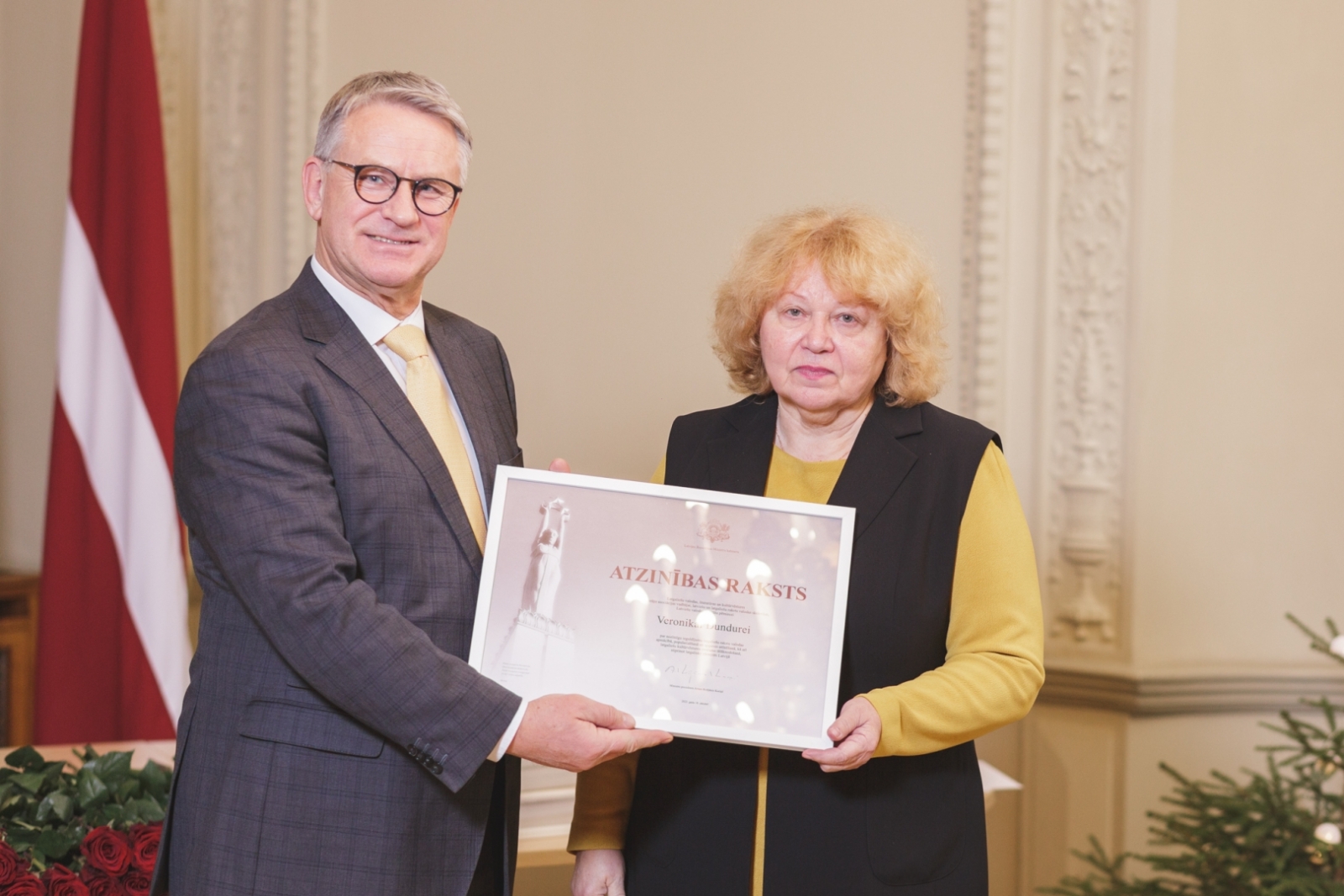 Ministru kabineta Kultūras ministrijas Atzinības rakstu pasniegšanas pasākums