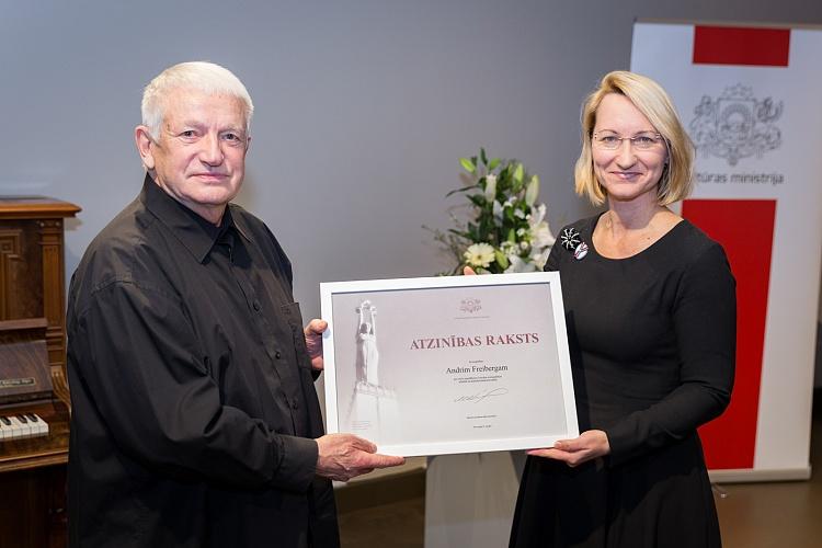 Ministru kabineta Atzinības rakstu pasniegšanas ceremonija