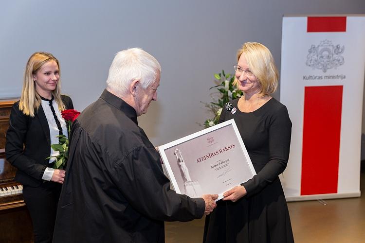 Ministru kabineta Atzinības rakstu pasniegšanas ceremonija