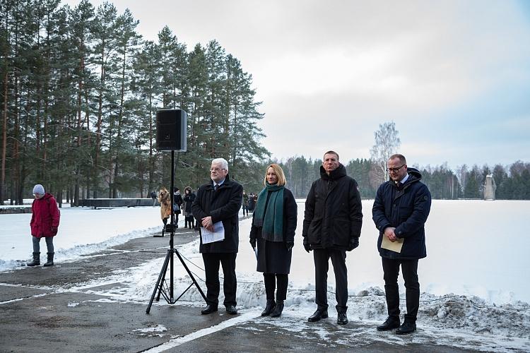 Salaspils memoriāla atjaunotās ekspozīcijas atklāšana