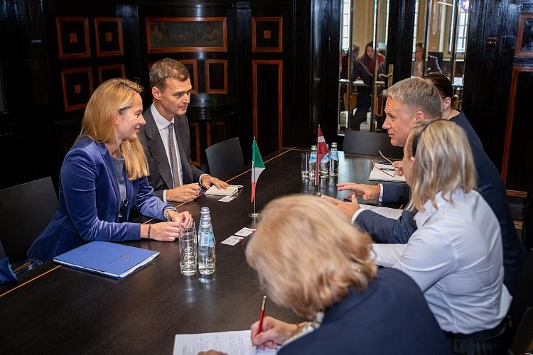 Tikšanās ar Itālijas vēstnieku Sebastiāno Fulči