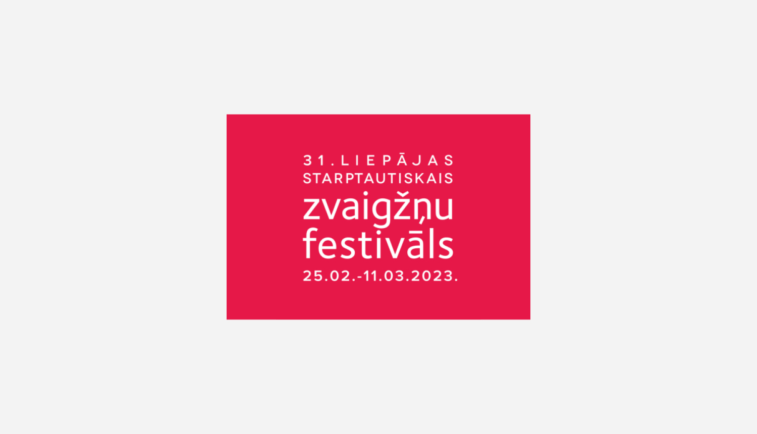31. Liepājas Starptautiskā zvaigžņu festivāla nosaukums