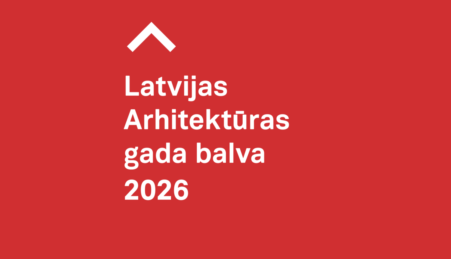 Latvijas Arhitektūras gada balvas 2026 vizuālā identitāte