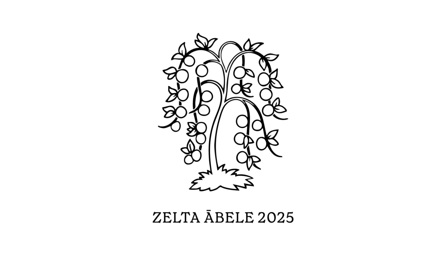 Grāmatu mākslas konkursa "Zelta ābele 2025" logo