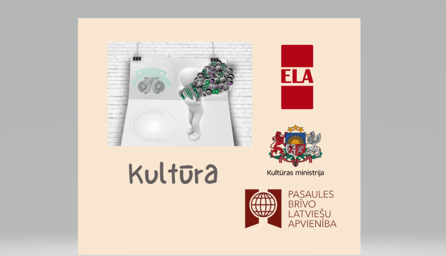 Attēls ar figūru un uzrakstu : kultūra