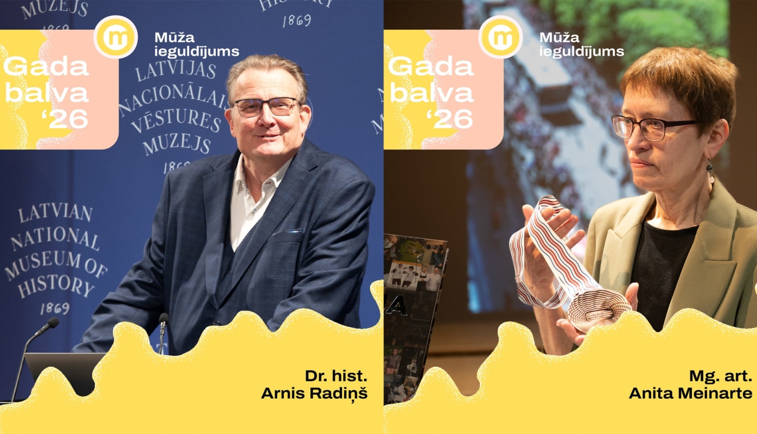 Dr. hist. Arnis Radiņš un Mg. art. Anita Meinarte