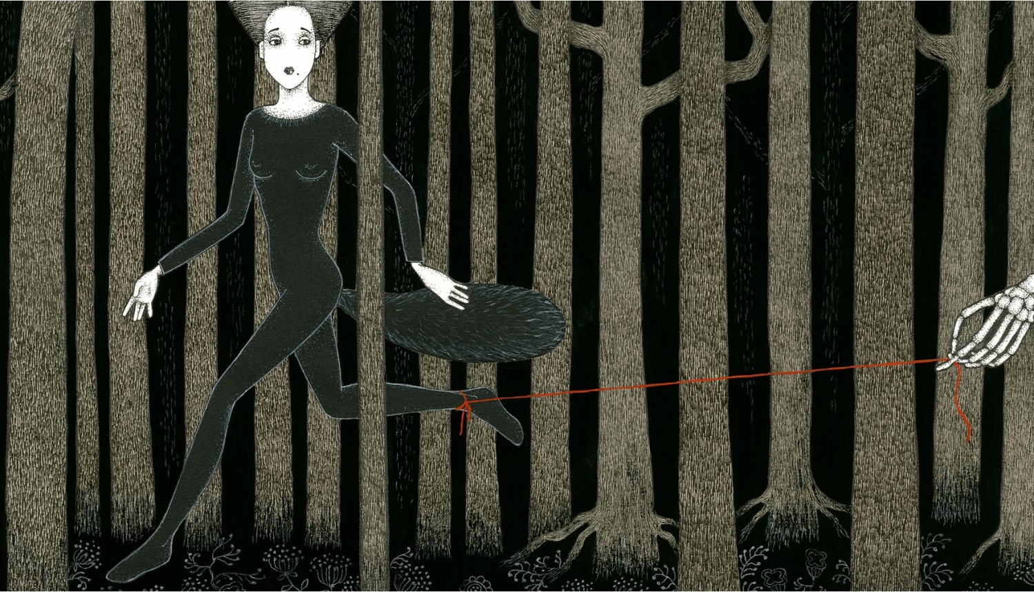 Darbs no izstādes “Ars amatoria-Ars moriendi” - ilustrācija