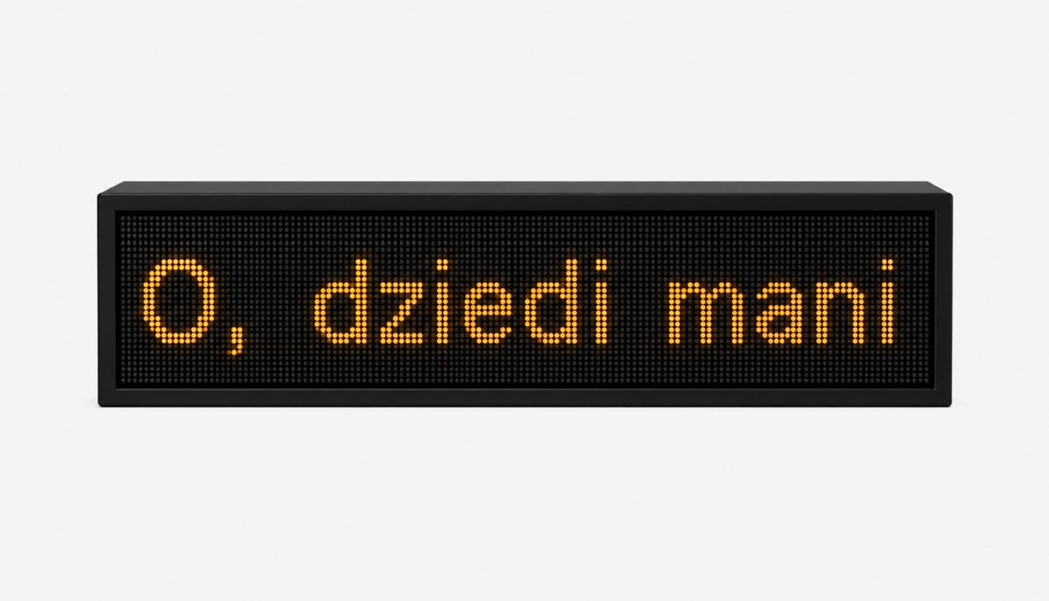 Publiskās vides instalācijas "O, DZIEDI MANI" fragments