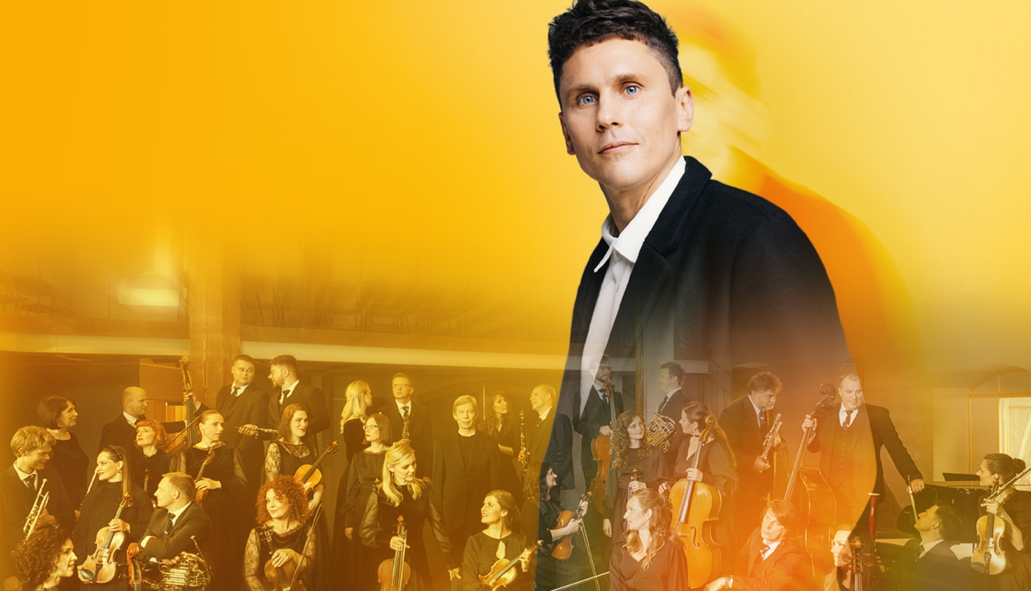 Mākslinieks Shipsea uz "Sinfonietta Rīga" orķestra fona