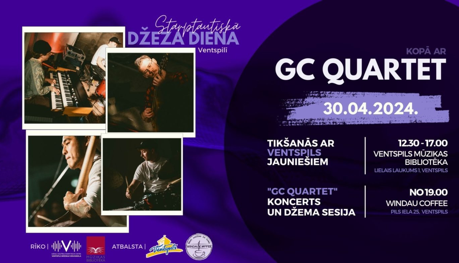 Afišā ar uzrakstu: GC Quartet
