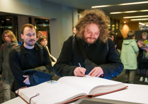 Filmas "Straume" komandas svinīgā sagaidīšana un sveikšana