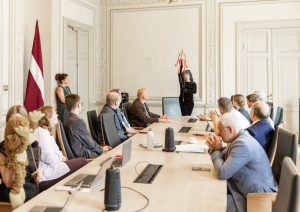 07.08.2025_Tikšanās ar arodbiedrību pārstāvjiem KM Lielajā zālē