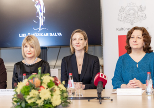 Lielās mūzikas balvas 2025 preses konferences norise KM Lielajā zālē