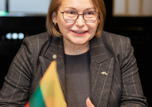 Kultūras ministres Agneses Lāces tikšanās ar Lietuvas Republikas vēstnieci Latvijā Audroni Markevičieni (Audronė Markevičienė)