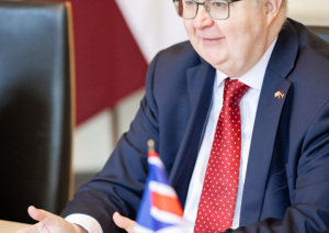 Tikšanās ar Lielbritānijas un Ziemeļīrijas Apvienotās Karalistes ārkārtējo un pilnvaroto vēstnieku Latvijas Republikā V.E. Polu Bramelu (H.E. Mr Paul Brummell)